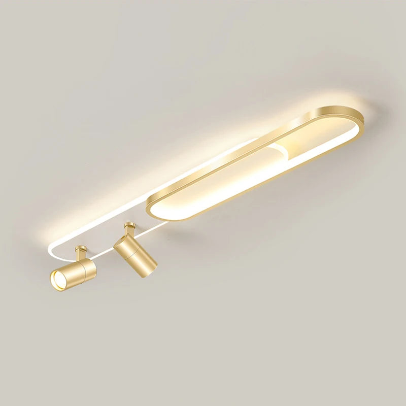 lampe de plafond moderne à leds avec projecteur décoratif
