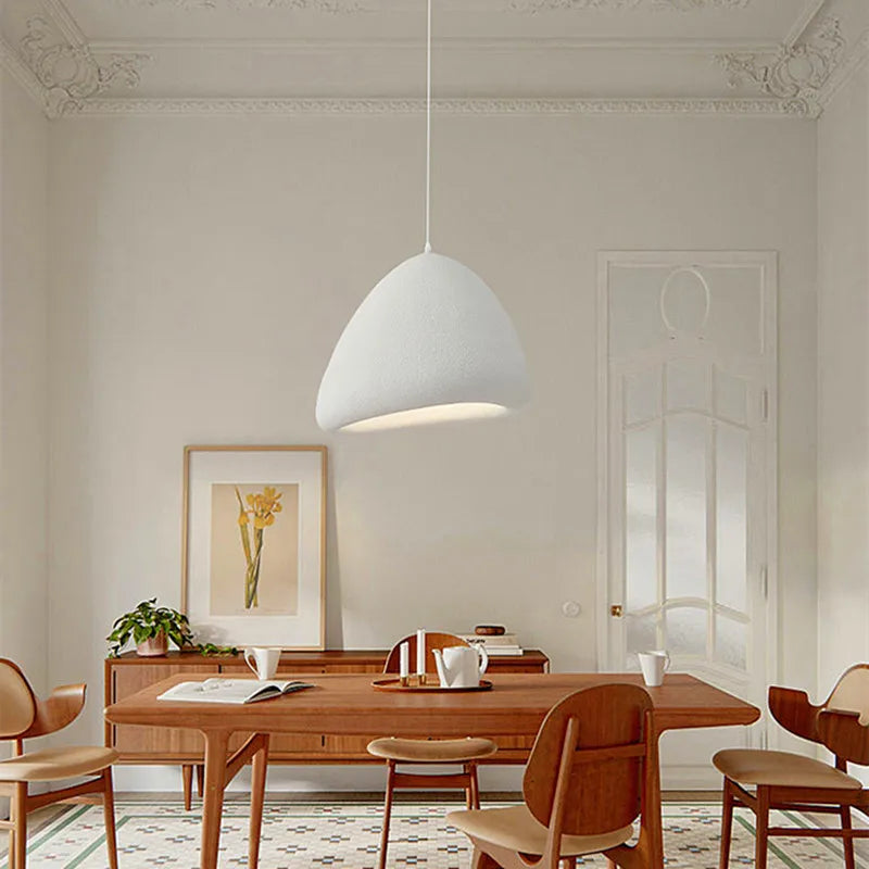 suspension à led style japonais wabi sabi moderne pour décoration intérieure - vue 5 sur 10