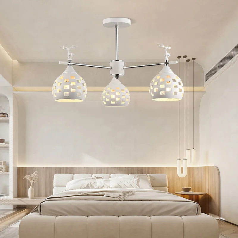 Style scandinave suspension lampe chambre plafonniers salon lampes suspendues cuisine plafond lustre E27 tête de lampe