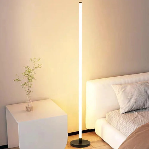 Lampadaire LED moderne longue bande lumineuse chambre salon Luminaire étude éclairage Vertical chambres de chevet décor luminaires Lustre