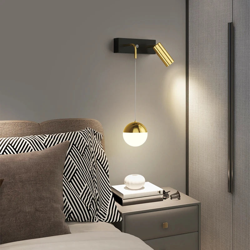 applique murale moderne à deux têtes design créatif pour intérieur - vue 5 sur 11