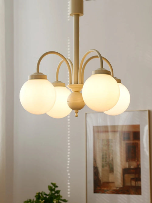 lustre en verre rétro pour décoration intérieure nordique - vue 4 sur 9