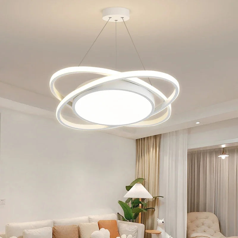 plafonnier led suspendu design moderne pour intérieur décoratif - vue 7 sur 18