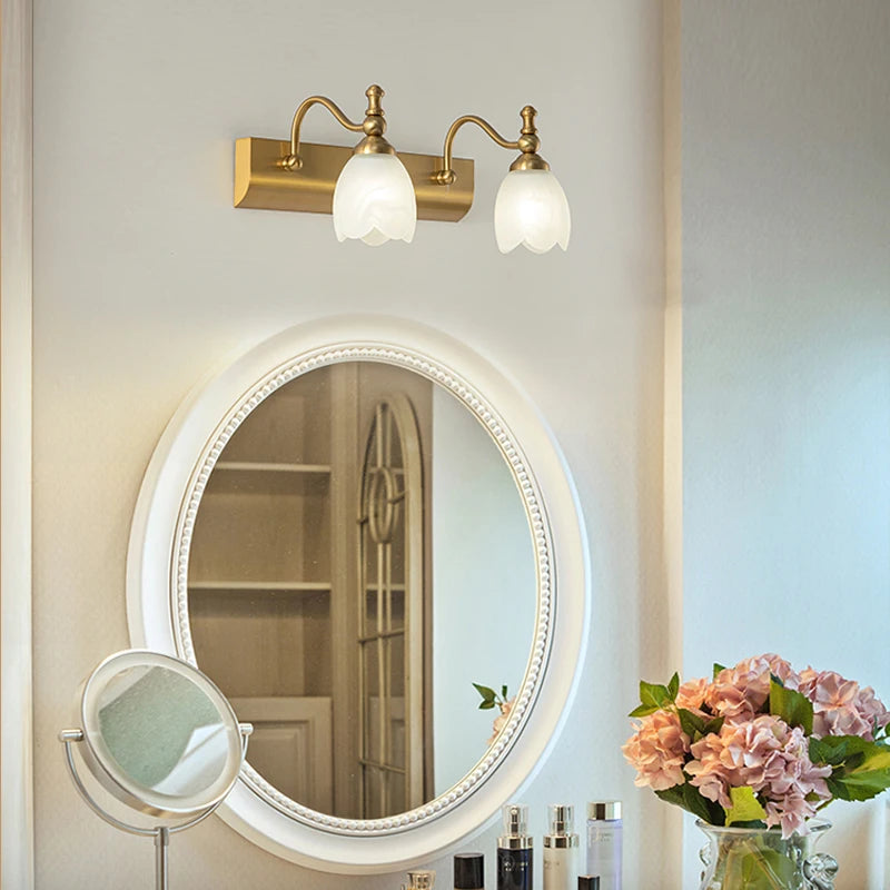 applique murale  Style européen salle de bains LED éclairage salle de bain miroir lumière Dressing maquillage miroir