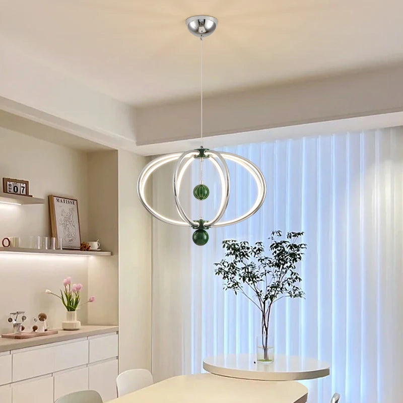lustre led suspendu pour décoration intérieure et éclairage moderne - vue 5 sur 9