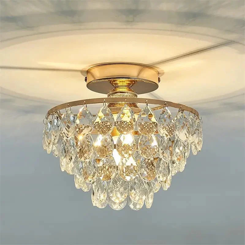 plafonnier de luxe en cristal luminaires led décoratifs