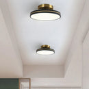 Plafonnier moderne led doré et métal