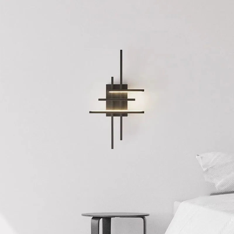 applique murale led minimaliste en laiton - vue 6 sur 8