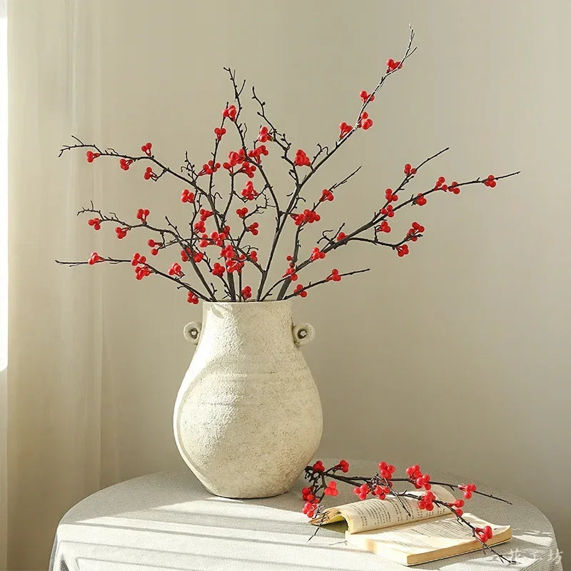plantes artificielles de houx pour décoration florale et table - vue 3 sur 9