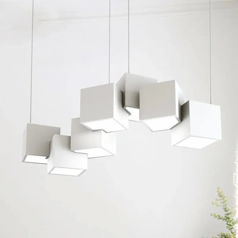 2024 Magic Cube Led Creative Pendant Light Ceilng Hanging Lamp for Dining Room Living Room Light Fixture Samsarah Lighting - vue 2 sur 10