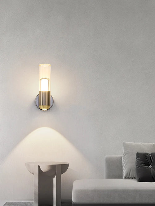 Nordic designer living room background wall decorative light, bedroom bedside minimalist atmosphere wall lamp - vue 2 sur 6