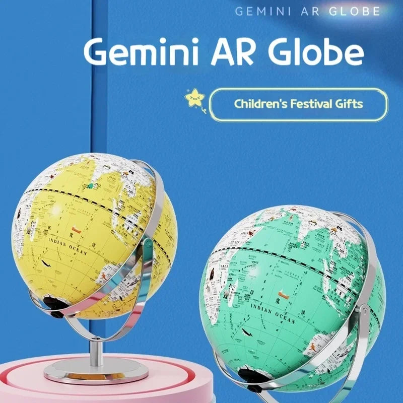 globe lumineux éducatif carte du monde décoration géographie - vue 4 sur 19