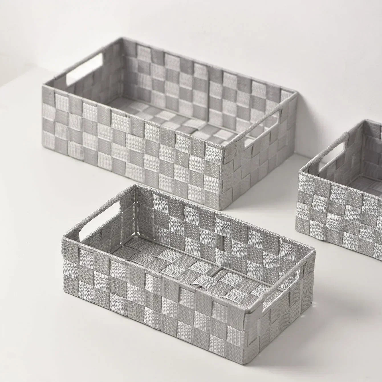 panier de rangement tissé simple et polyvalent pour divers objets - vue 5 sur 9