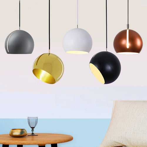 suspension moderne nordique en fer pour intérieur - vue 2 sur 11