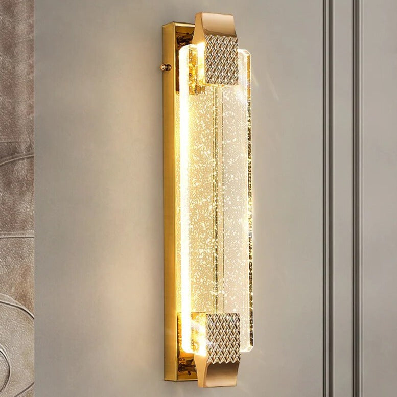 lampe de chevet led cristal applique murale