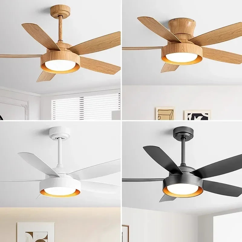 ventilateur de plafond moderne avec lumière pour l'été - vue 5 sur 9