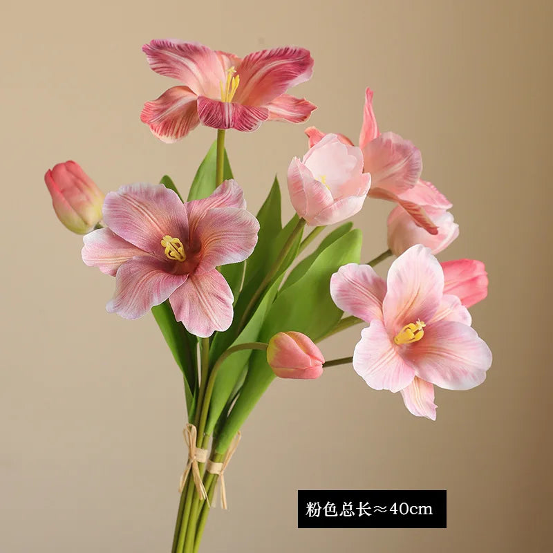 fleurs artificielles tulipes réalistes décoration mariage luxe