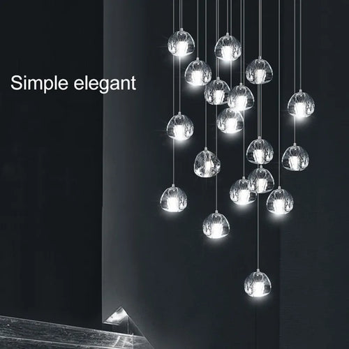 suspension moderne nordique en cristal pour décoration élégante - vue 3 sur 17