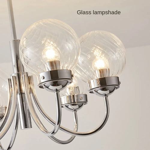 lustre en verre d'art style médiéval pour décoration intérieure moderne - vue 5 sur 8