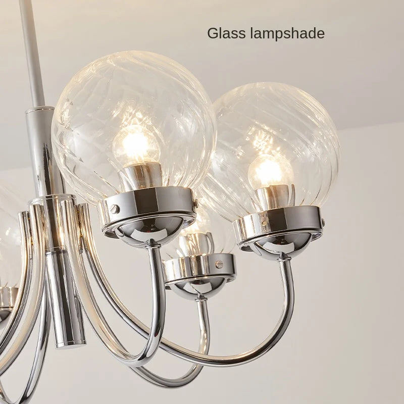 lustre en verre d'art style médiéval pour décoration intérieure - vue 5 sur 8