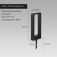 LED10W éclairage pelouse lampe extérieure étanche IP65 en alliage d'aluminium de Style chinois en forme d'arc parc Villa jardin paysage décoration
