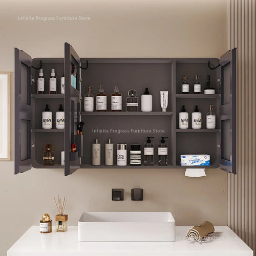 armoire intelligente avec rangement éclairé et toilettes séparées - vue 3 sur 14