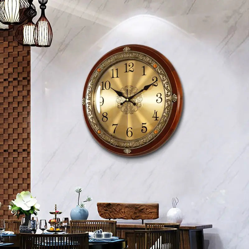 horloge murale silencieuse rétro design 3d pour décoration moderne - vue 3 sur 13