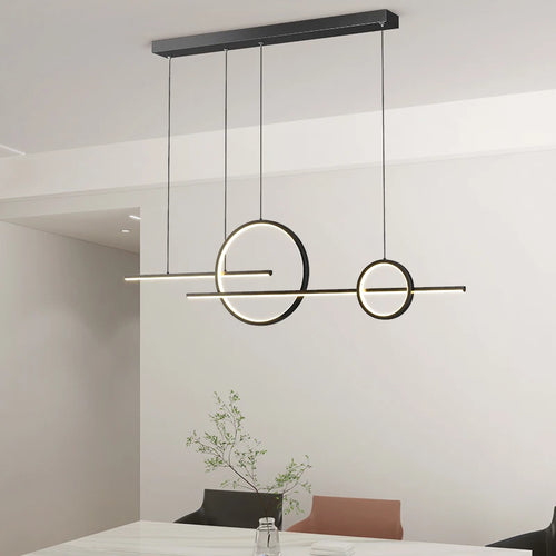 "qiyimei lampe suspension led pour bar et décoration intérieure" - vue 3 sur 10