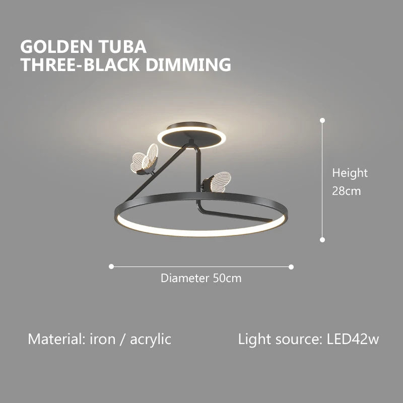 plafonnier led moderne design pour éclairage décoratif intérieur - vue 6 sur 10