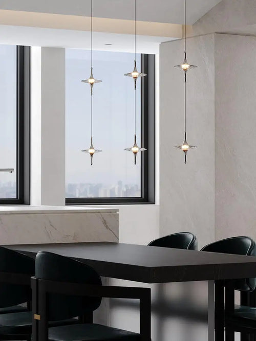lustre à led design pour intérieur moderne élégant - vue 2 sur 10
