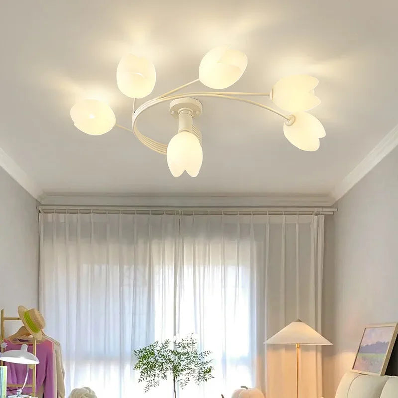 lustre orchidée à LED pour éclairage romantique et chaleureux - vue 4 sur 14