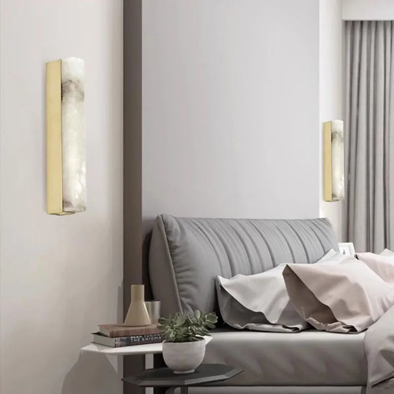 Applique murale longue en marbre de Style chinois - vue 4 sur 7