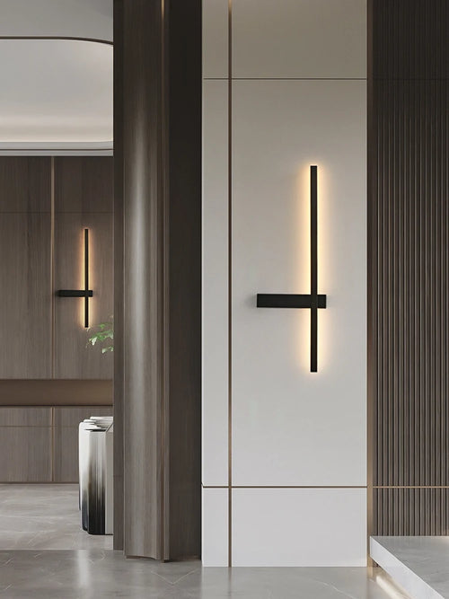 applique murale led minimaliste en aluminium pour éclairage intérieur - vue 4 sur 18