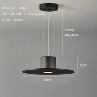 lampe led ufo suspendue design minimaliste réglable en hauteur