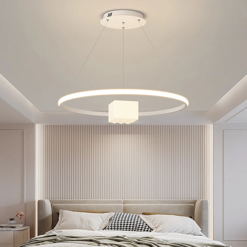 lustre moderne led pour éclairage intérieur décoratif - vue 5 sur 12