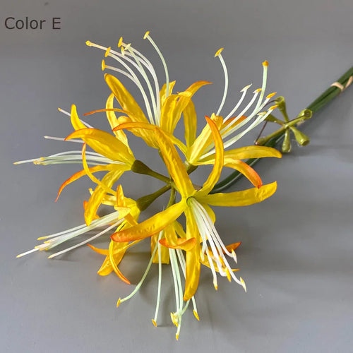 belle branche de fleurs higan en soie pour déco mariage et photographie - vue 8 sur 11