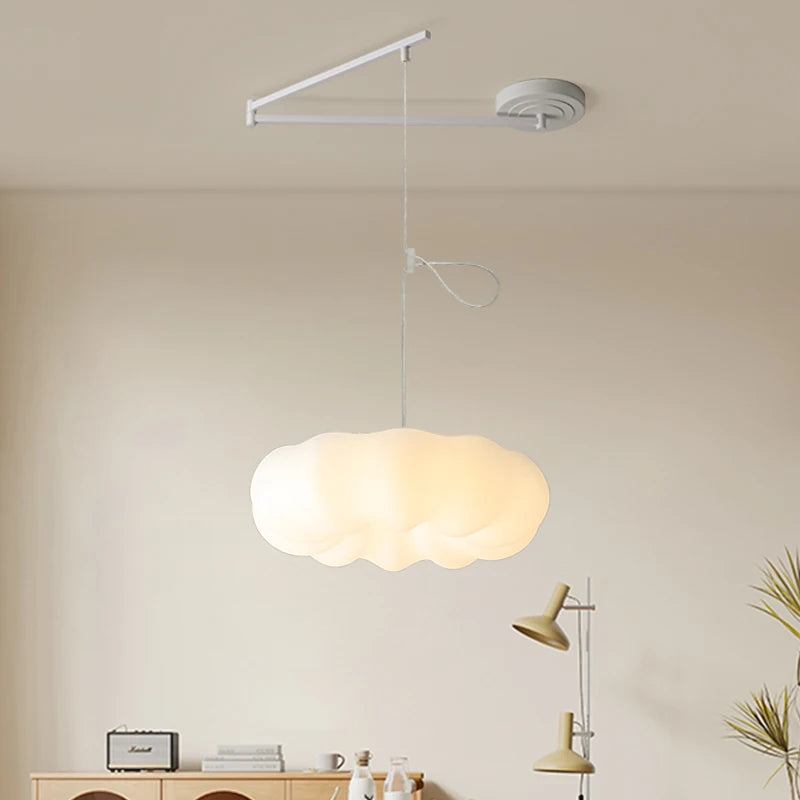 Simple moderne nouvelle crème nuage LED Lustres lumière pour Restaurant salon salle à manger chambre d'enfants couloir suspendus Lustres