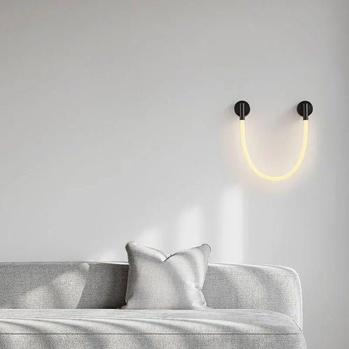 applique murale led en silicone et acier inoxydable pour intérieur - vue 5 sur 10