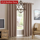 Rideau occultant moderne pour salon chambre tissu uni