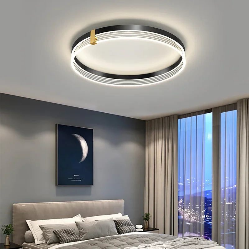 plafonnier led moderne design acrylique pour intérieur élégant - vue 6 sur 12