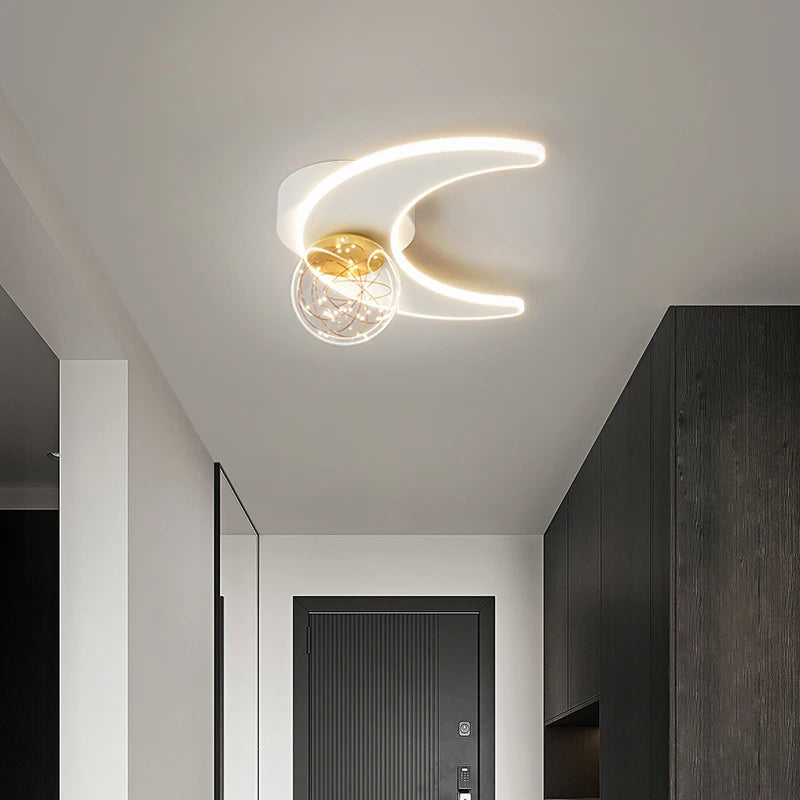 Plafonnier d'intérieur LED étoile et lune