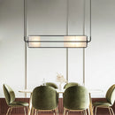 lustre art déco en verre et métal pour hôtel et bar