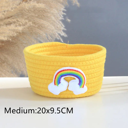 panier de rangement tissé animaux pour jouets et divers objets - vue 9 sur 21