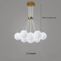 lustre led 3d lune bulle boule suspension décoration luminaires