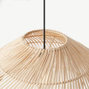 suspension vintage en rotin style asiatique pour décoration intérieure