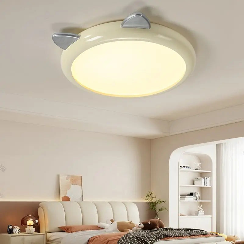 plafonnier dessin animé chaton spectre complet luminaires argent
