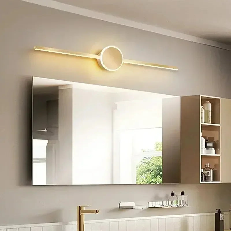 Applique murale LED moderne avec miroir décoratif