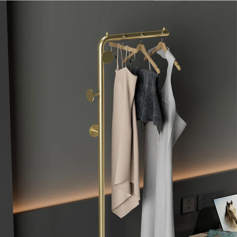 porte-manteau moderne en fer forgé pour vêtements et sacs - vue 4 sur 8