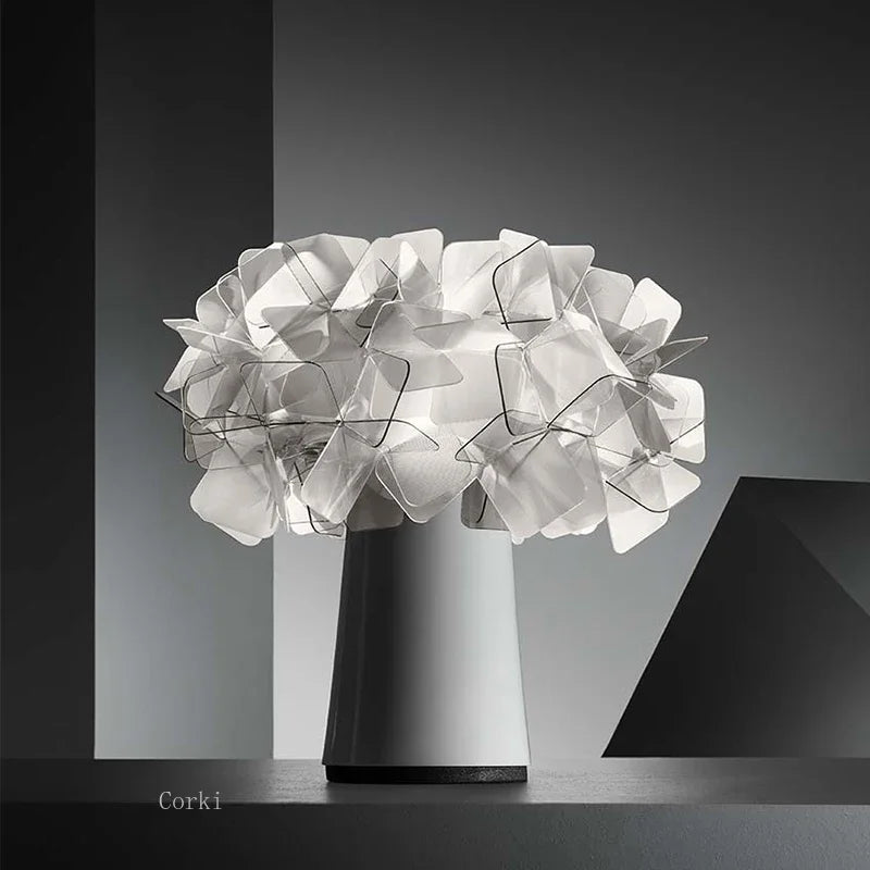 lampe de bureau moderne en plastique design floral décoratif - vue 2 sur 13