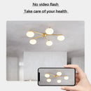 galet crème suspension luminaire led en verre français cuivre